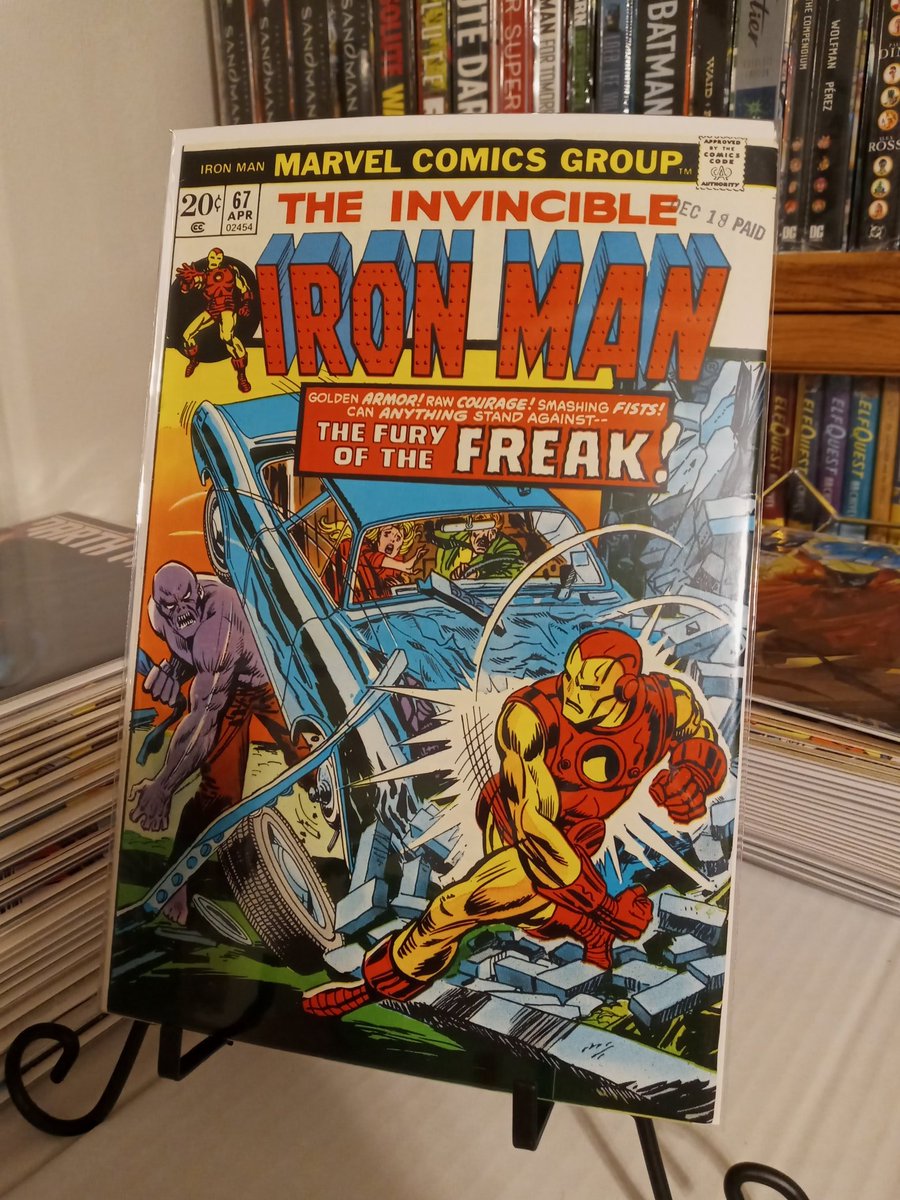 My earliest copy of #TheInvincibleIronMan! #marvel #marvelcomics #flashbackfriday #bronzeage #bronzeagecomics #ironman #tonystark #thor #avengers #happyhogan @RobertDowneyJr @1JohnLivesay @aaronlopresti @comic_old @FrankiePaul64