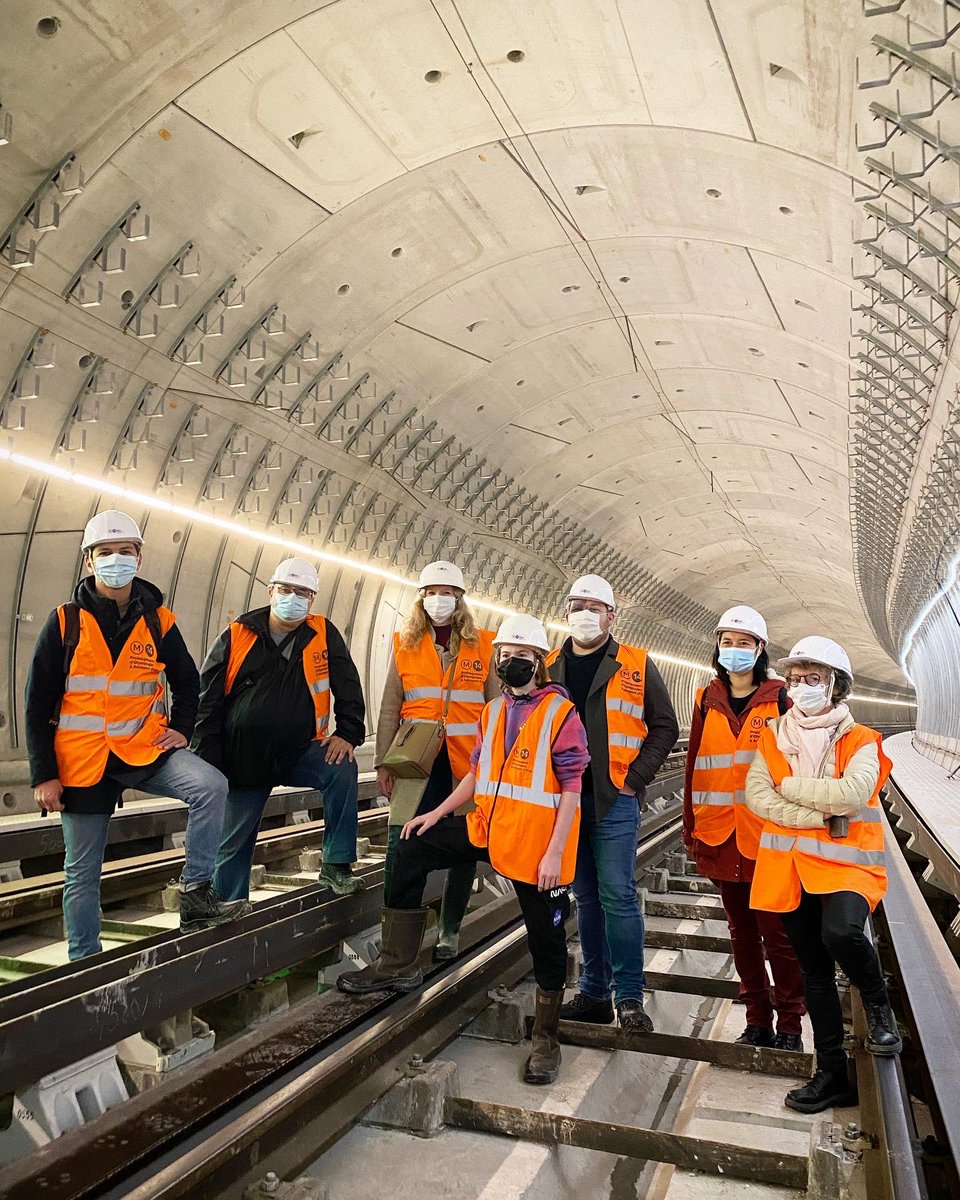 Visite du chantier de prolongation de la ligne 1️⃣4️⃣🚇 
#chevillylarue #ligne14 #metro
