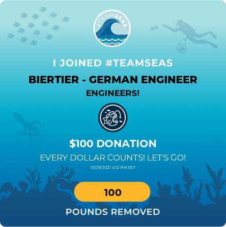 BierTierGE's tweet photo. Here is proof that I'm a man of my word! Let's go and help #TeamSeas! EVERY DOLLAR COUNTS! @teamseas @MrBeast @MarkRober https://t.co/1vPQDolWVH