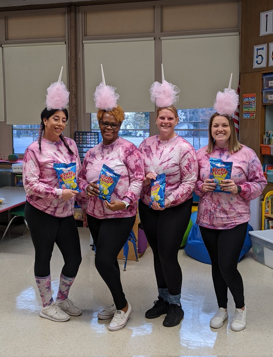 07003OakView's tweet photo. Oak View staff getting in on the Halloween fun! #candytheme
#BobRoss https://t.co/xfA1xcz4wP