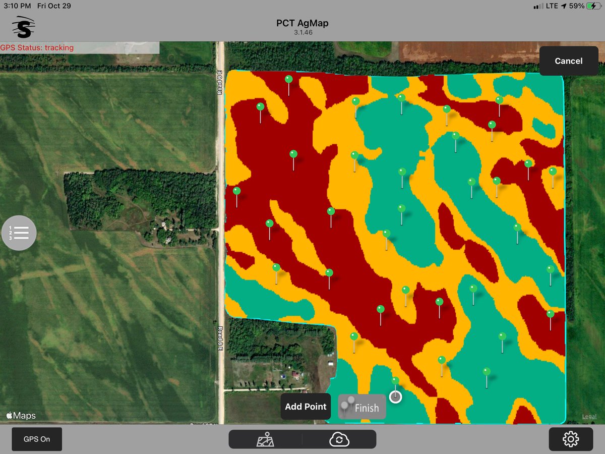 davejdives's tweet photo. Always interesting to soil sample a new field that has been EC mapped. Great correlation of zones to soil texture. Sand to clay.@ennsbros #farmforward #datapays https://t.co/kPO3vOPvDR