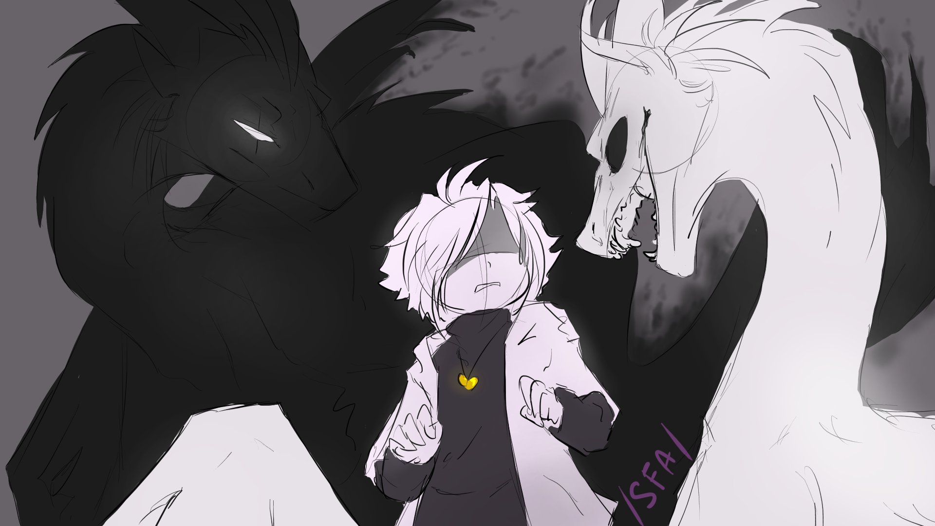 Airo on X: Just a little idea. These dragons XFrisk and XChara #XTale  #XFrisk #XChara  / X