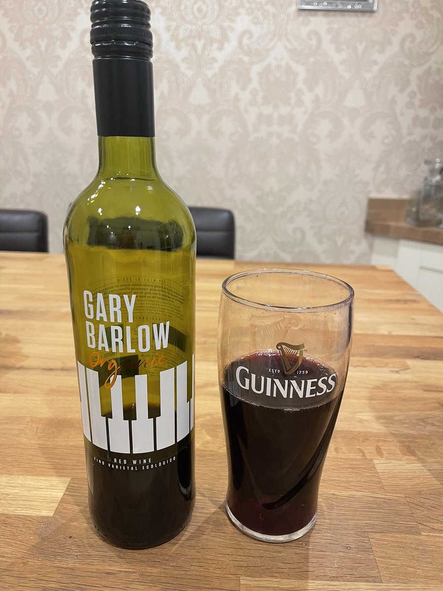 So my husband’s enjoying your red wine so much that he’s on his second pint! Should I be worried <a href="/GaryBarlow/">Gary Barlow</a>? 😳🍷