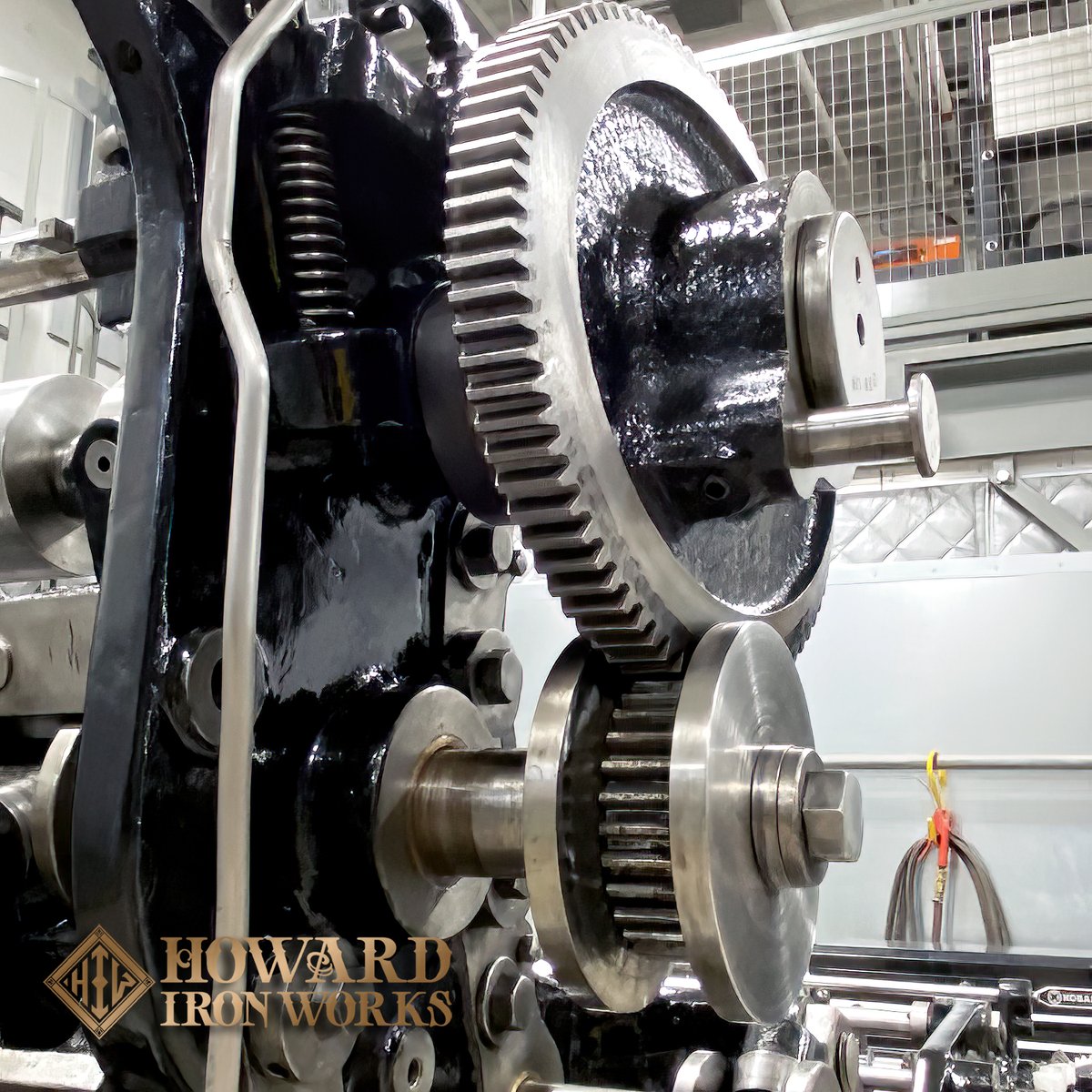 HowardIronWorks's tweet photo. TGIF update – slowly but surely, the work on the Harris LSB is continuing.
#printingmuseum #printinghistory #museumrestoration #offsetpress #HarrisOffset #TGIF #wobblegear https://t.co/fSZXQwixsl