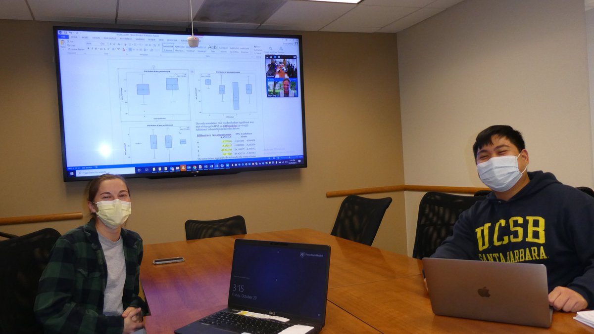 Many thanks to Tonya S. King, PhD, Professor of Biostatistics here @PSHResearch for zooming w/ MS3 <a href="/JennyKane772/">Jenny Kane</a> and MS2 <a href="/JonathanTPham/">JonathanPham</a> @PennStUrology as we try to put together that abstract for the 2022 AUA Annual Meeting <a href="/AmerUrological/">Amer. Urol. Assn.</a> #AUA22