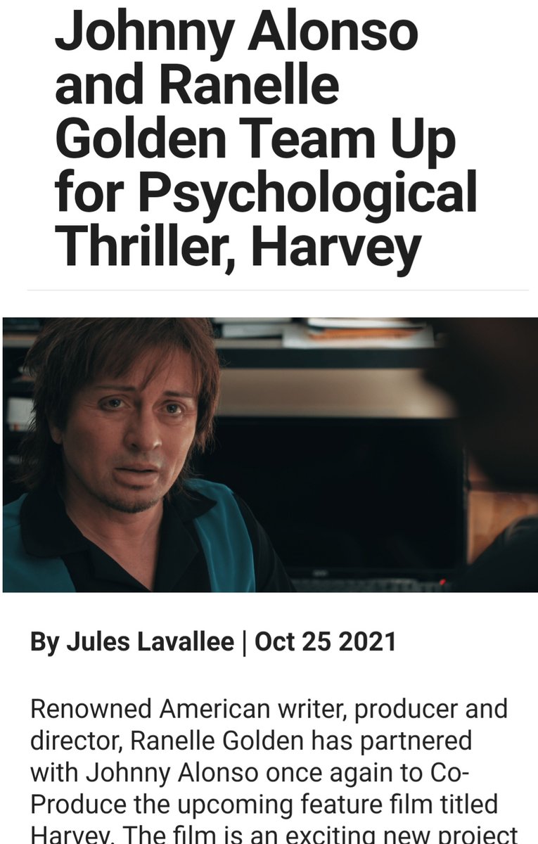 johnnyalonso's tweet photo. Thank you @GettyImages @MidnightRlsng @SameraEnt @the_beacons @PopHorrorNews @hollywoodrepor7  #HarveyTheFeature #johnnyAlonso #Actor #Producer #casting #slate #PositiveVibes #positivepower @HistoricSenator #brand #style https://t.co/QgPojB6rjP