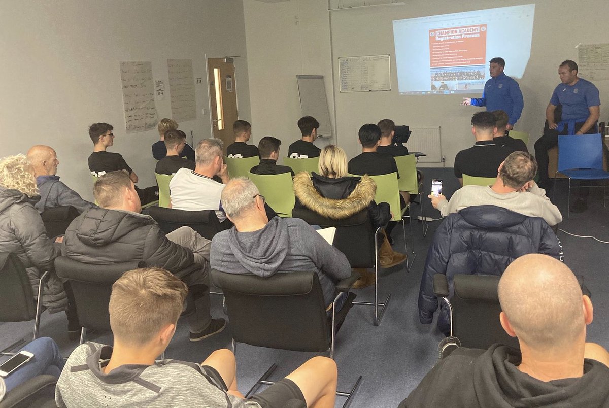 ChampionGoup's tweet photo. Fulltime Education/football program 

Thank you to all who attend our college open evening. A practical session followed by a presentation on our courses on offer 

Our next event is in December - details to follow #champion #fulltime #education #footballprogram #joinus https://t.co/Clsj1Ko7zC