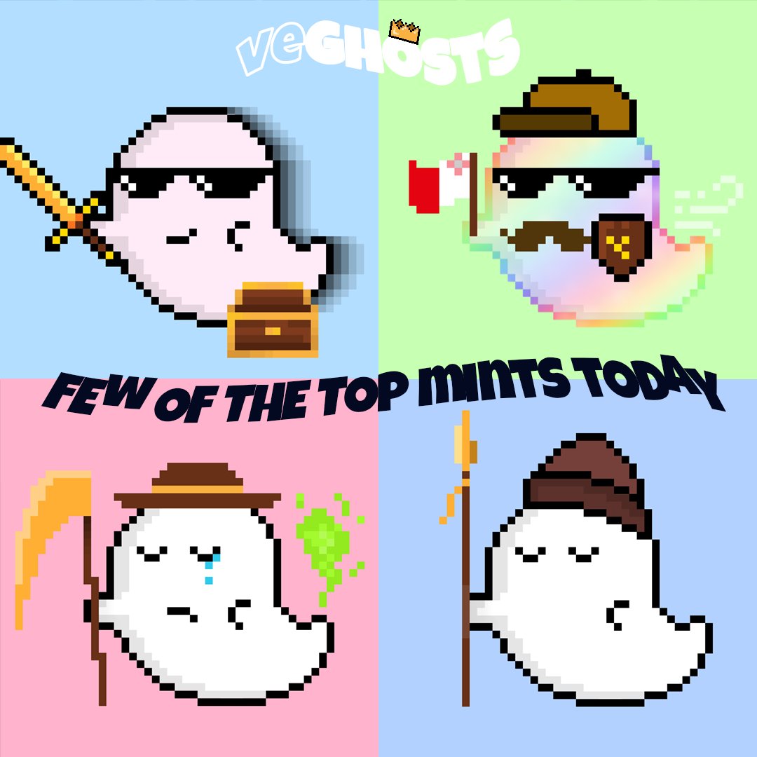 VFS_StakePool's tweet photo. π» I know we aren't revealing the ones minted until mint is completed or expired after 7 days... π»
But.. An exclusive #VeGhosts Sneak-peek into some of the top mints so far today...
#NFT #VET #GoldenSwordWhat #FartCloud #VeFam https://t.co/12qBSLsWdu