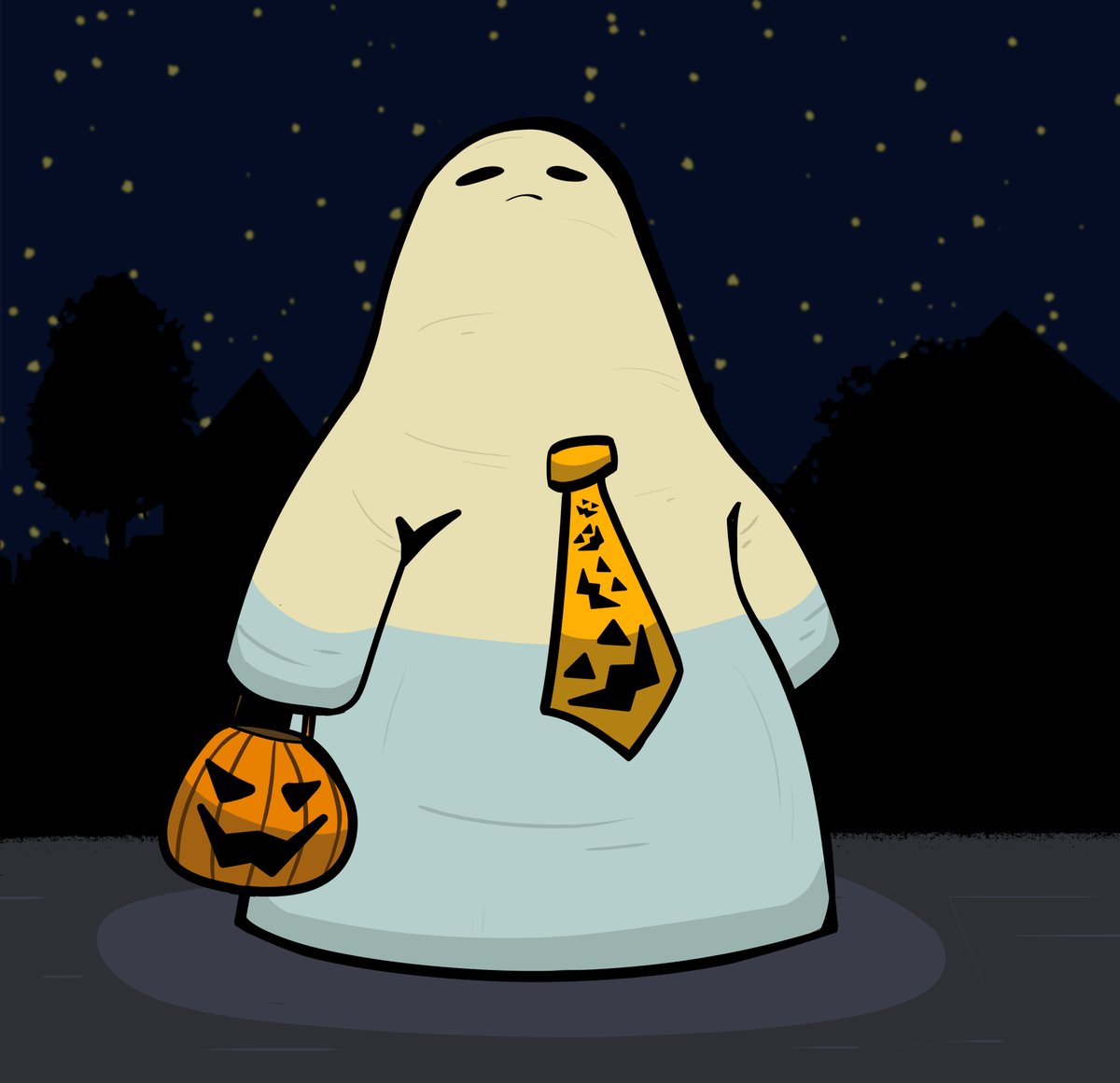 ShiftyCatProd's tweet photo. Ghost of Halloween

-

A ghost needs to eat too!

-

Art by Jay Naidu
#HALLOWEEN #TrickOrTreat #ghost #cartoon #illustraion https://t.co/bQvmfIy34J