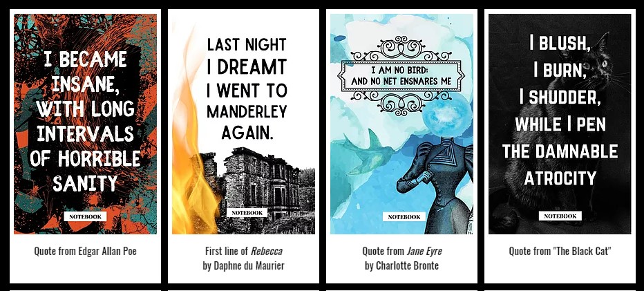AylaRaeDesigns's tweet photo. We also offer...

LITERARY THEMED NOTEBOOKS!

#literarygift #readergifts #notebook #journal https://t.co/OWHt7V67T4
