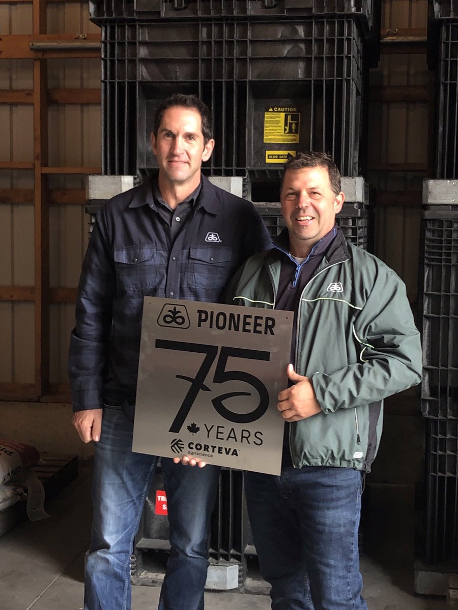 Great people doing great things for their amazing customers. Celebrating 75 years in Canada. #PioneerCA75 <a href="/PioneerSeedsCA/">Pioneer Seeds Canada</a> <a href="/CortevaCA/">Corteva Canada</a> <a href="/johnmcr01/">John McRoberts</a> <a href="/alcockbri/">Brian Alcock</a>