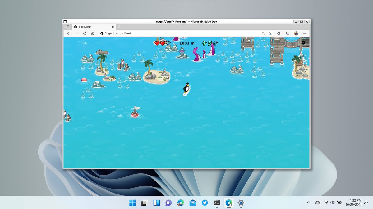 kylealden's tweet image. Just surfing into the weekend... Who says Linux doesn&apos;t have great games? #edgedev #edgesurf