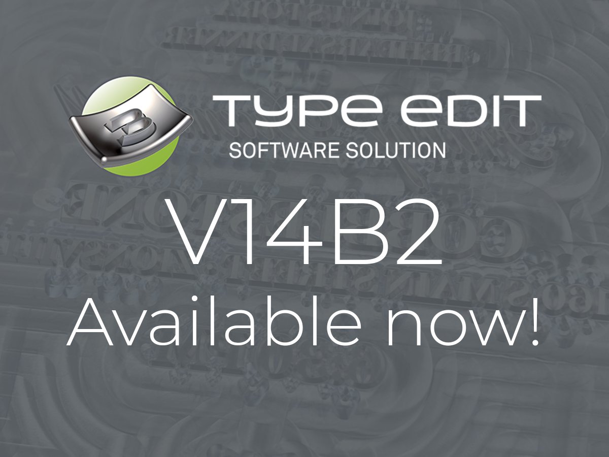 New build of TYPE EDIT V14 now available 💻online at type-edit.com
#CAD #CAM #CAO #CFAO #ENGRAVING #CNC