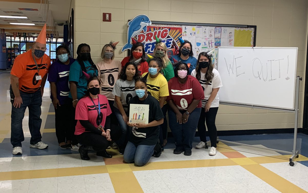 These crayons aren’t quitters! Happy Book Character Dress Up Day <a href="/DunwoodySprings/">DunwoodySpringsElem</a>!! 🌈 #DSESbettertogether
