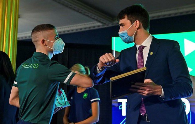 So lovely to see the Olympians who represented Team Ireland 🇮🇪 at Tokyo 2020 this summer formally congratulated at the Official Team Ireland Homecoming today in Dublin Castle, including #TeamGSM athletes.

#OLY 💚💫

📸 <a href="/sportsfile/">sportsfile</a>