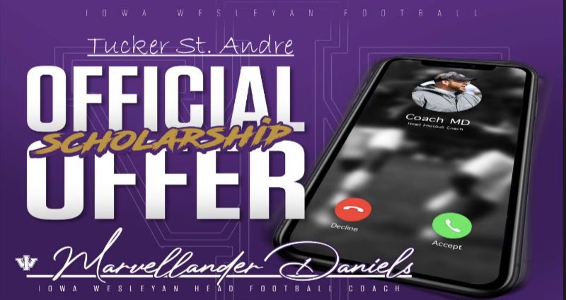 TuckerStAndre40's tweet photo. After a great conversation with @CoachLozano23 I’m excited to have received an offer from Iowa Wesleyan! @CoachJayRod @Coach_Snelling https://t.co/kJXrpHensX
