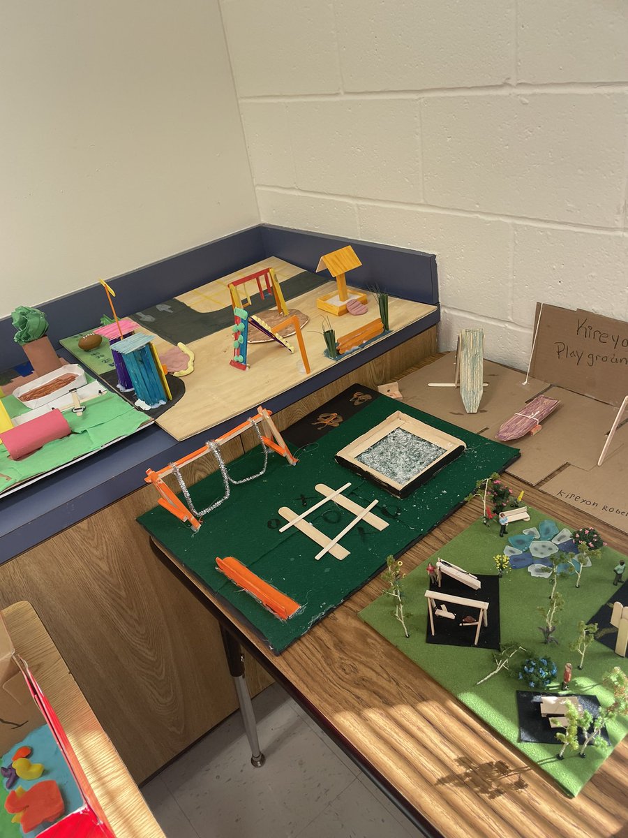 kinthomas2's tweet photo. Design Engineers in the making! 3rd grade scholars designed a park/playground. They did an awesome job!!!!
@ChisdHighpointe @Bouthatlife_116 @SheilaR77542887 @w_russell1914 https://t.co/NZaLlK2Xgr