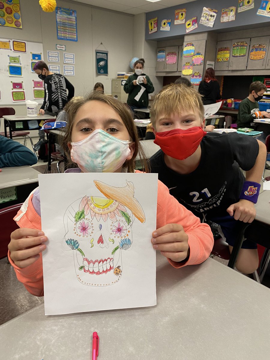 Fun in fifth grade <a href="/MethactonEA/">Methacton Teachers</a> <a href="/Methacton/">Methacton Schools</a> #sugarskulls