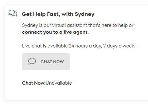 NicelyDoneSites's tweet photo. @SYFNews Hey there. Chat has been down for months. What happened to actual help from support? https://t.co/7CJ16Arkjl