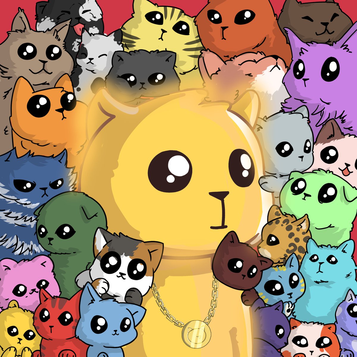 CabuCats's tweet photo. Things are getting out of hands at Cabu Nation. 

Introducing 24 K Cabu 🪙🐱

Made live during the 'Art Session' with community inputs.

#NFT #NFTcommunitiy https://t.co/vDgIK87dia