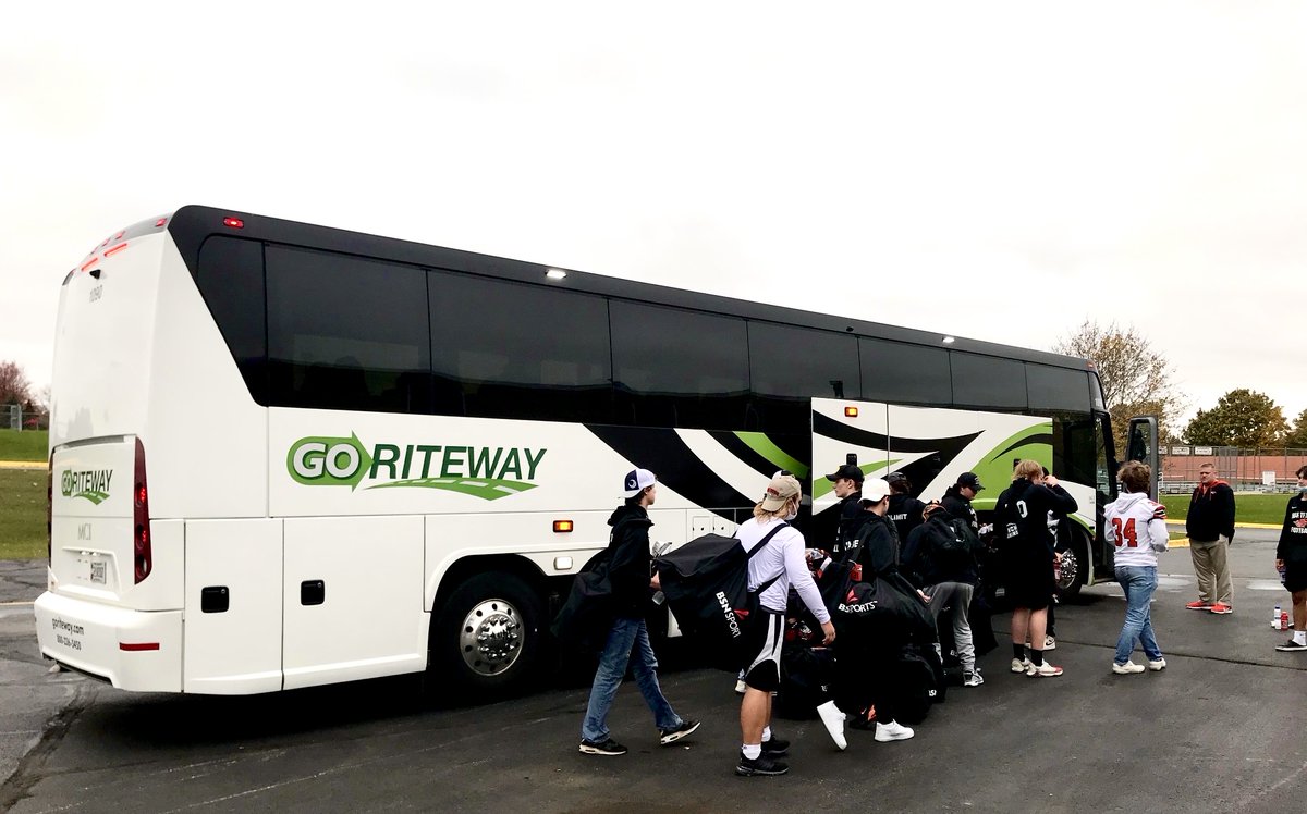 GORiteway's tweet photo. We are so excited to be transporting teams to their playoff games this evening! Best of luck to all of our teams competing!🏈🏆
#GORitewayTransportationGroup #Football #Playoffs2021 #FridayNightLights #WIAAState #HartfordOrioles #SlingerOwls #OakCreekKnights https://t.co/IZ6nWFrxjQ