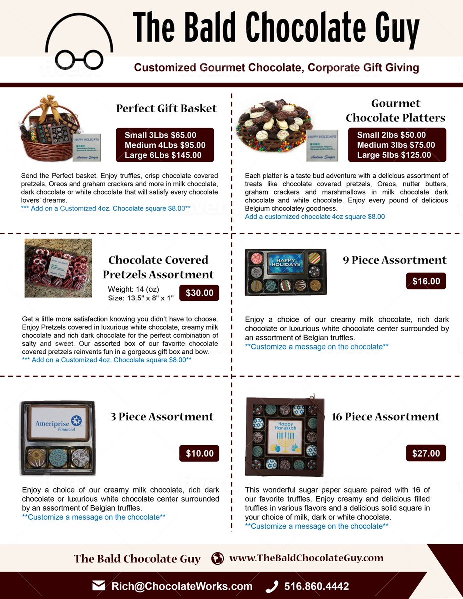 ChocolateWork's tweet photo. Not to early to start thinking about holiday gift giving. Call/text the Bald Chocolate Guy Rich 5168604442 or checkout website https://t.co/CiBVmTQhMM https://t.co/szcAzTMS9e