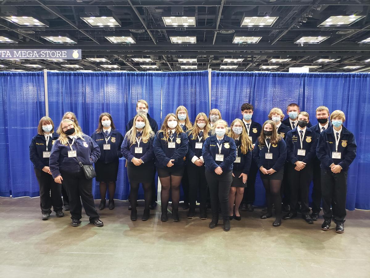Carlinville FFA members attend the 94th annual National FFA Convention. - Yesterday, 19 members of the Carlinville FFA Chapter were able to participate in the National FFA Convention in Indianapolis, IN. We thank the FFA Alumni for  edl.io/n1520576