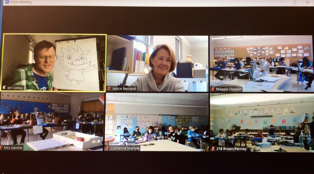 Thank you <a href="/TheWFEE/">WFEE</a> for bringing Jef Czekaj to Authorfest! We learned about being an author and how he creates his illustrations! And we drew Little Ghoul! So much fun! <a href="/JefCzekaj/">Jef Czekaj</a> <a href="/AmbroseSchool/">Ambrose School</a>