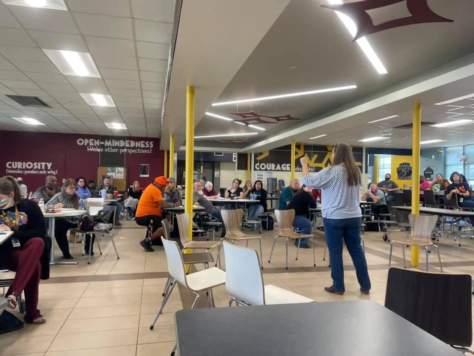 Staff development with Fran Duane. We laughed, we played games, we learned about different brain functions, ACEs, and to lick rats. She even threw in some Forrest Gump for good measure! She’s so passionate and engaging, We are so grateful she spoke with us today