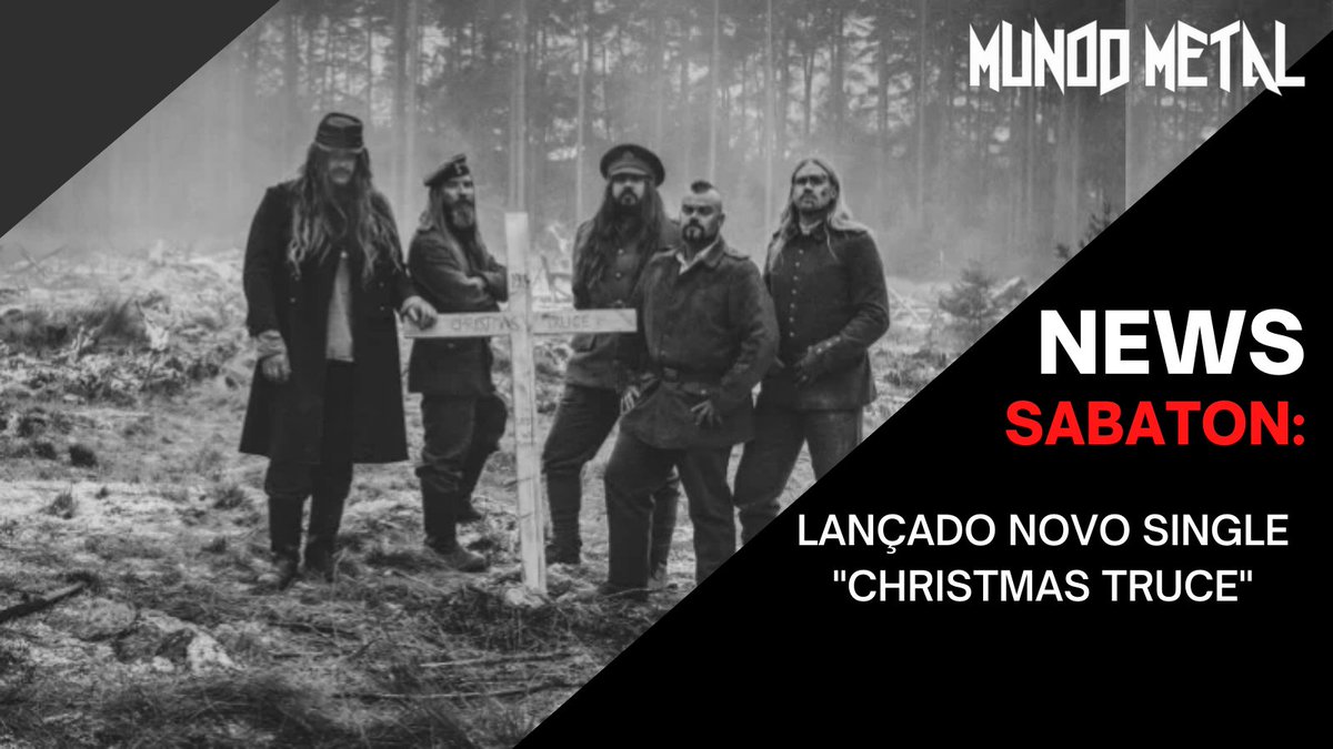 MundoMetal3's tweet photo. Hoje, os suecos do Sabaton, lançaram uma música sobre este evento histórico que é conhecido hoje como "Trégua de Natal". Confira: https://t.co/SvJIufCa91 #MundoMetal #MundoMetalBR #MetalNews #Sabaton #ChristmasTruce #TheWarToEndAllWars #PowerMetal #NuclearBlast #MetalMusic #Metal https://t.co/7t2vkcwCBW