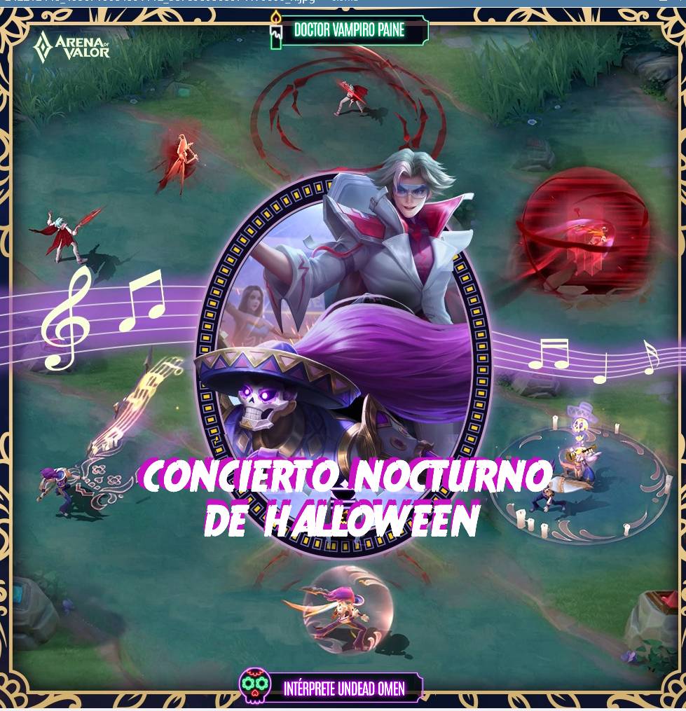 ArenaOVLatam's tweet photo. Es la Noche del Miedo en los campos de batalla de Atanorianos con el Doctor Vampiro Paine y el Intérprete Undead Omen. 🎃
¡Sus espeluznantes efectos de habilidad aterrorizarán a tus enemigos y los obligarán a huir! ☠️
¿Eres #TeamPaine o #TeamOmen? #ArenaofValor https://t.co/ie0n15q3pO