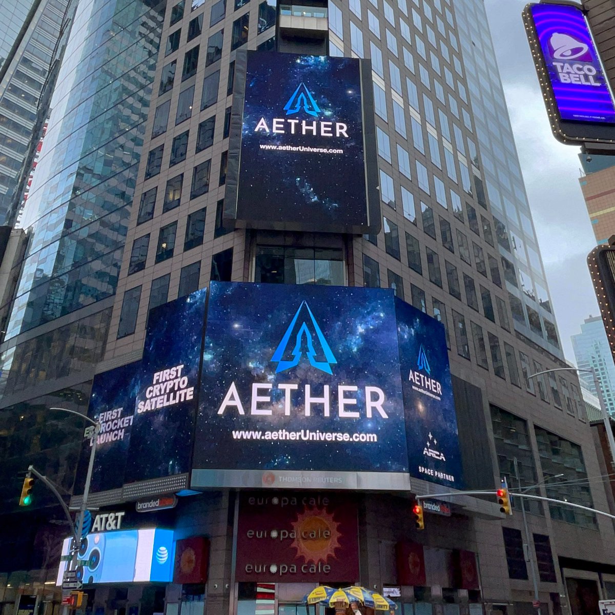 Aether_Crypto's tweet photo. We are live on Times Square!
Join to our community if you didn't yet, we  are running a socials contest to make us known where you can win big prizes in BNB
https://t.co/lkr01gwfMs https://t.co/c99YU3Caao