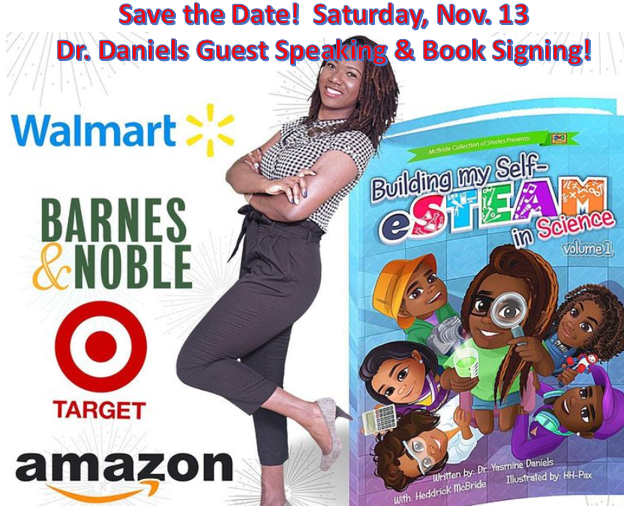 GameDevDebbie's tweet image. Save the Date! Saturday, Nov. 13
Dr. Daniels Guest Speaking &amp;amp; Book Signing! 401 H St NE, Washington, DC 20002