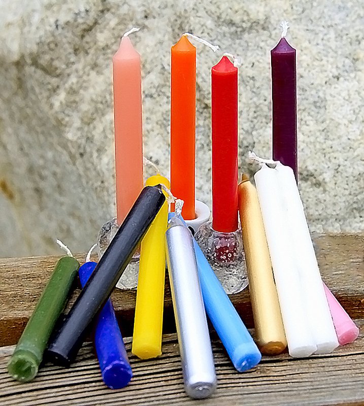 sacredmists's tweet photo. Hand-rolled beeswax, traditional wax, and vegan wax spell candles in over 40 colors are available now! Holders, too! Candles are an important part of spellcraft and rituals and our candles are made and blessed with sacred intent. #witch #spells #wicca 
https://t.co/m466RCNFL4 https://t.co/J6zhIi9ykk
