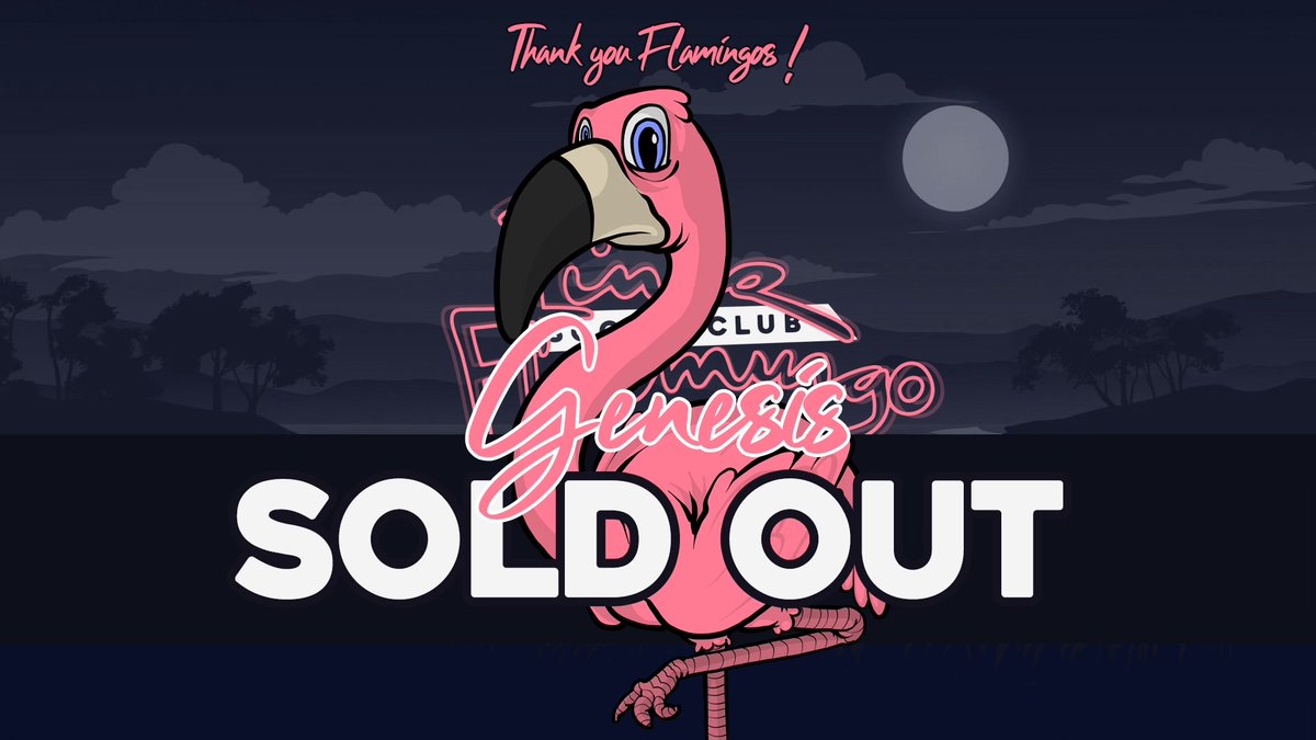 FTMFlamingo's tweet photo. 🦩SOLD OUT!!!🦩

Welcome to the PINK FLAMINGO SOCIAL CLUB! https://t.co/QMzNALa4mg