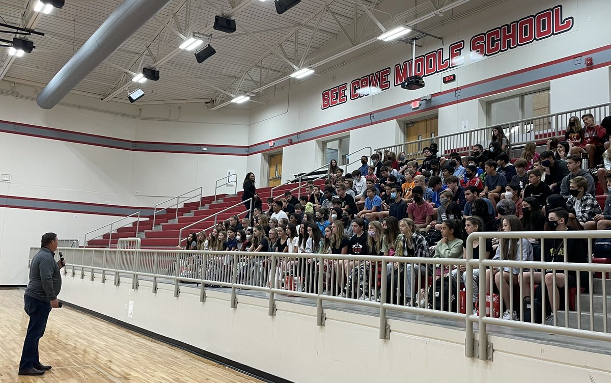 Thank you <a href="/nortonp13/">Paul Norton</a> for speaking with the BCMS National Junior Honor Society this morning! We appreciate all that you do for the students of LTISD!