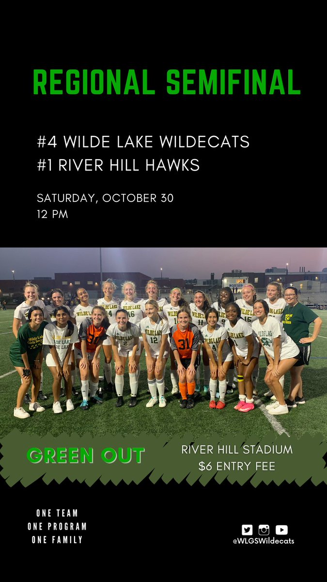 ALL IN against the Hawks tomorrow at noon. Let’s go Cats!
#thisisthegreatestshow #wlgs2021 #soccer #wlhsvrhhs #playoffs #allintostayin