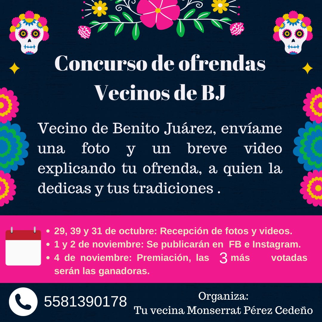 MonsePCedeno's tweet photo. Amigos y vecinos de @BJAlcaldia los invito a participar y preservar nuestras tradiciones.  👇🏻 ¡Las 3 fotos más votadas recibirán una sorpresa! Los quiero mucho ❤️
 @BetanzosOficial @TaniaLariosMX @BJcomunidad1 @VecinosNapoles1 @La_Portales @La_SanSimon @LuisMendozaBJ @STaboadaMx https://t.co/GoGABUtqpz