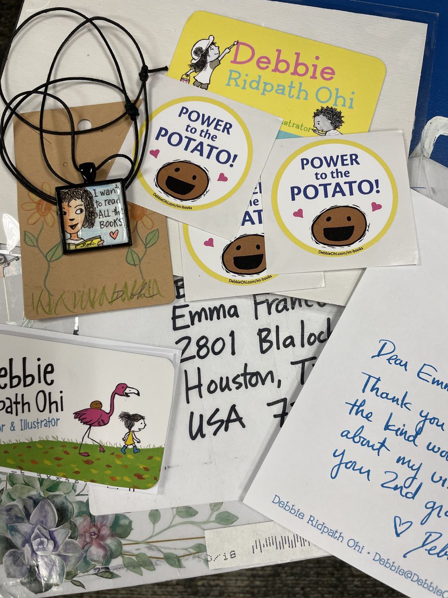 A Good Day!!! When an Author writes to you!! The awesome Debbie Ridpath Ohi ⁦<a href="/Buffalo_Creek1/">Buffalo Creek Elem</a>⁩ ⁦<a href="/inkyelbows/">Debbie Ridpath Ohi</a>⁩