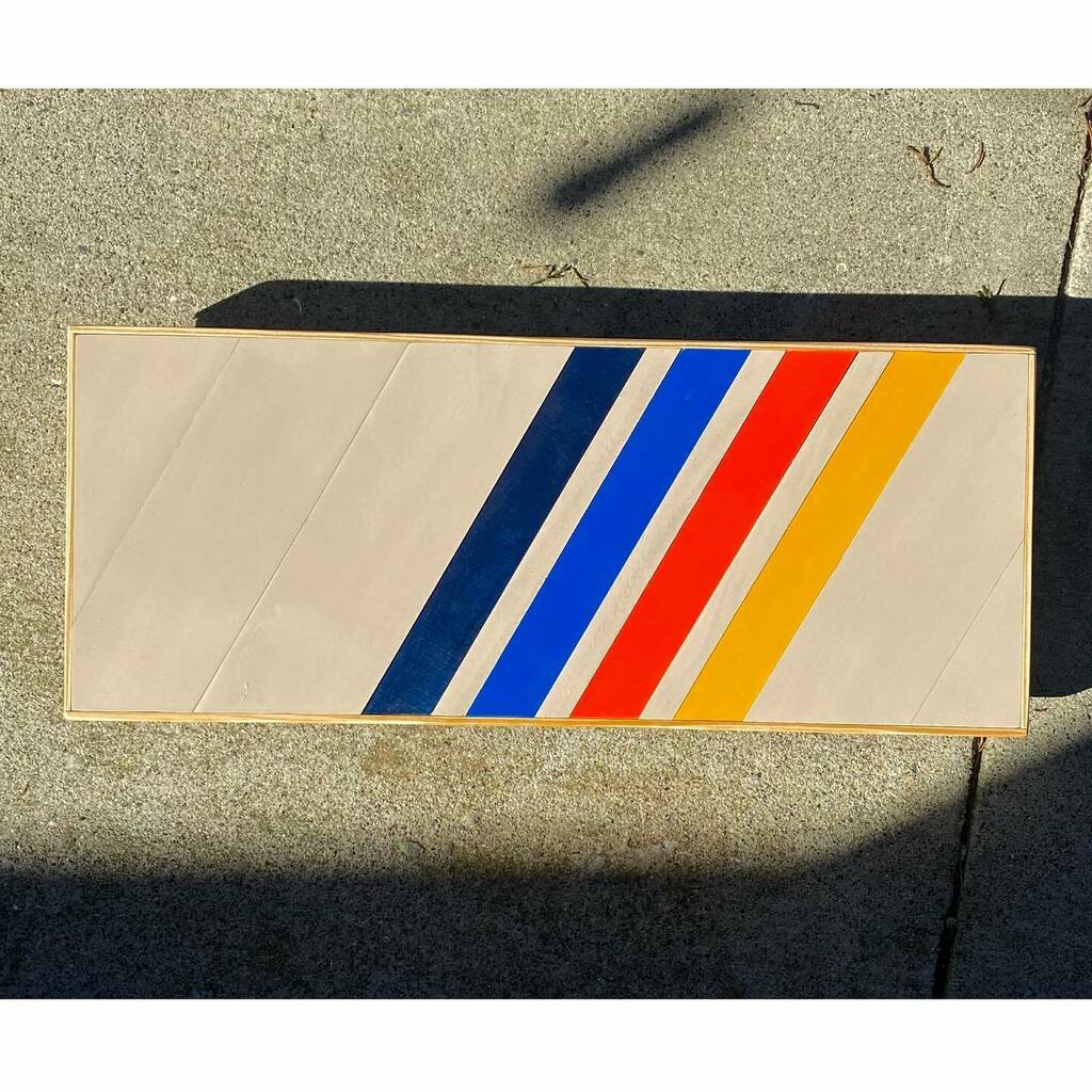 MGreenWorkshop's tweet photo. Another retro 80s snowmobile inspired trickster.

24 x 10 x 1.75” • Available FS.
💙🧡💛

#retro #80s #snowmobilelife #art #forsale https://t.co/c5mmxFmrMp https://t.co/vncMV8tdGk