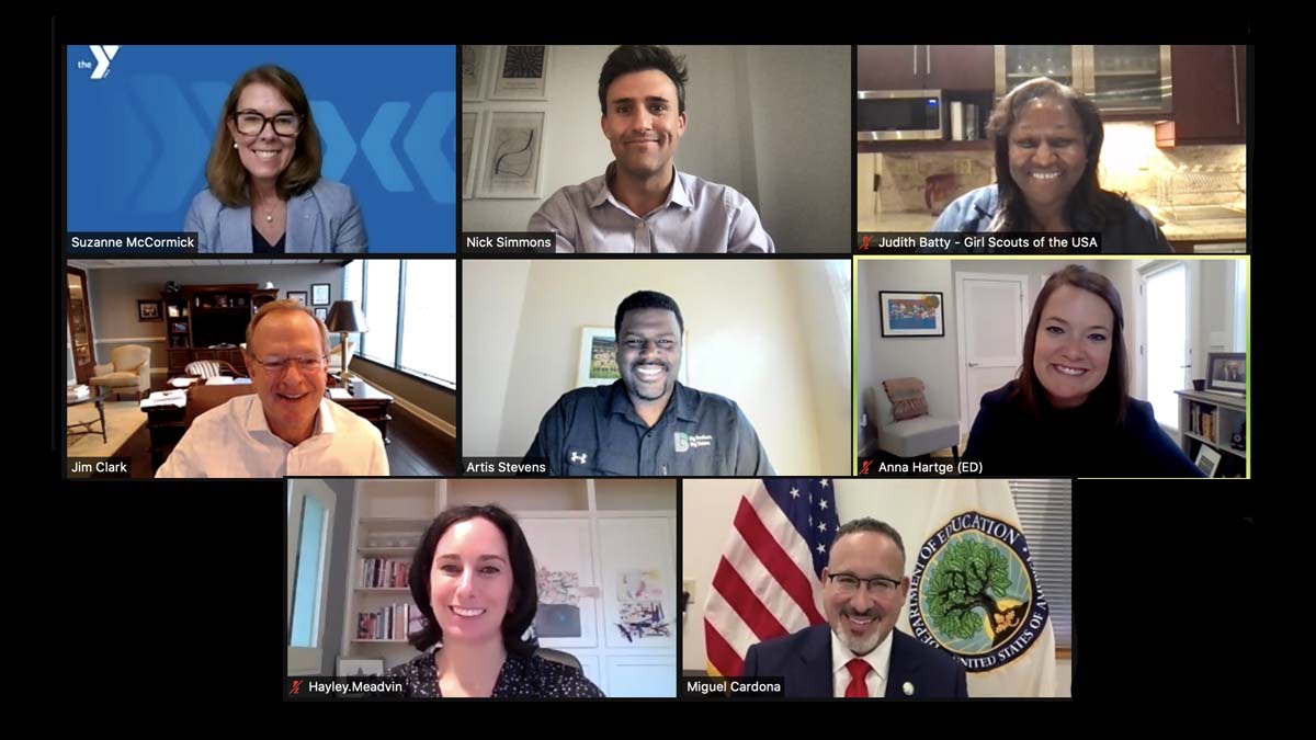 As a father &amp; educator, I recognize the importance of community leaders &amp; am grateful for the hard work they do to keep students safe. Thank you, <a href="/BGCA_Clubs/">Boys & Girls Clubs of America</a>, <a href="/girlscouts/">Girl Scouts</a>, <a href="/BBBSA/">Big Brothers Big Sisters of America</a>, <a href="/ymca/">ymca</a> for joining me &amp; to the countless other groups who work hard on this important mission.