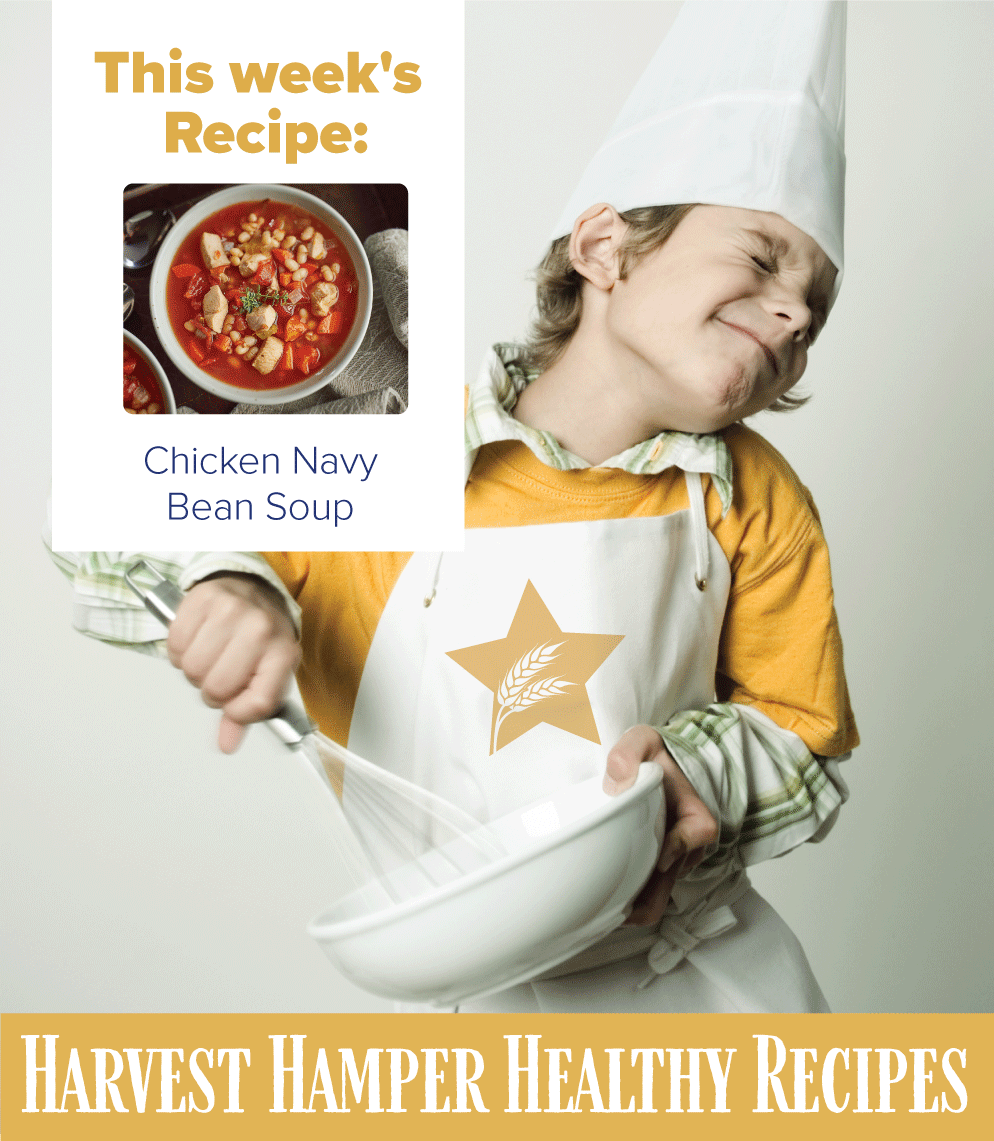 harvestmanitoba's tweet photo. This week's Harvest Hamper Healthy Recipe is a great one before a spooky night of Halloweening 🎃👻

It's Chicken and Navy Bean Soup, presented by our partner @manitobachicken!

Get the latest recipes and join the #SundaySupperClub here: https://t.co/XoENKqgGBy https://t.co/CXrUOPAKUe