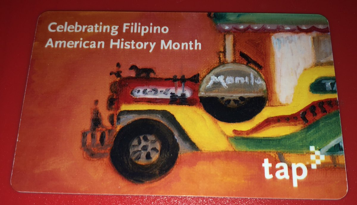 #FilipinoAmericanHistoryMonth  TAP Cards are now available!! 

Huge fan of the jeepney!! 🥰🇵🇭🛺