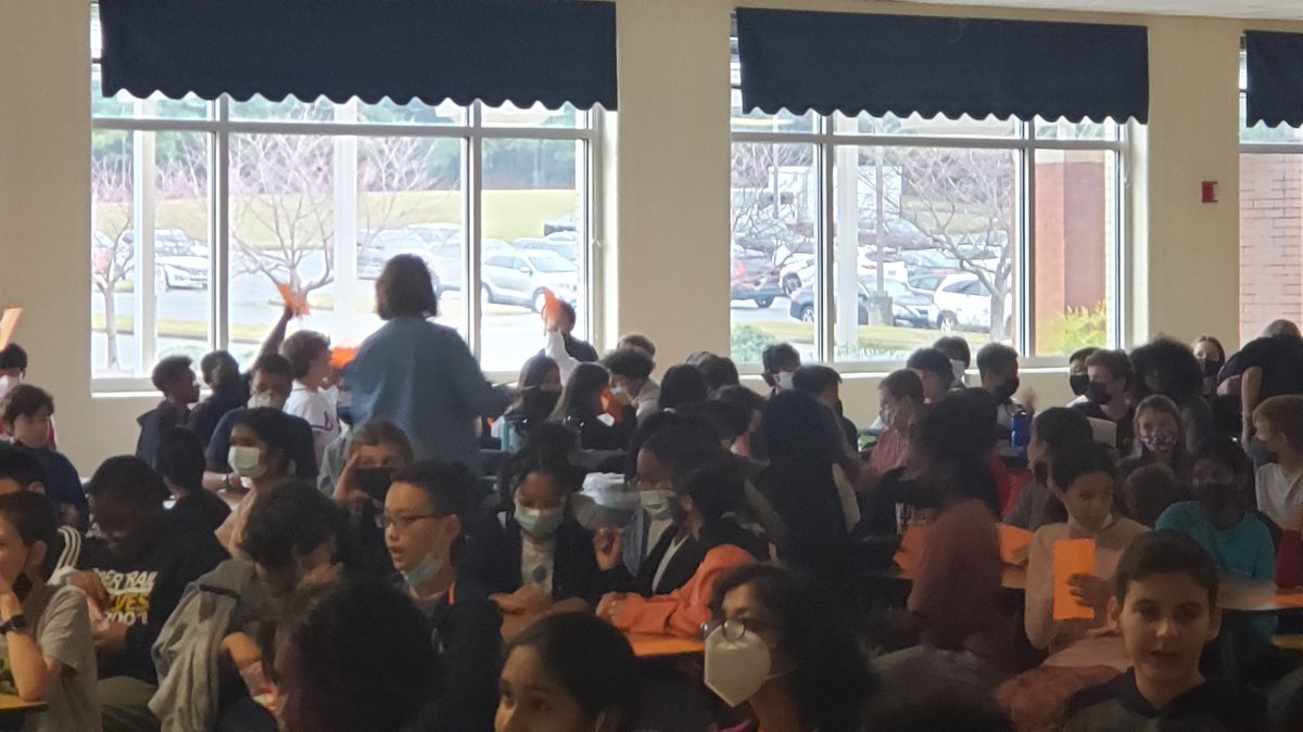 lori_lahmann's tweet photo. So proud of our Wolf Way PBIS team for a successful first qualifying event! Movie and popcorn was a huge success with 190 students. Proud of our River Trail students for showing the Wolf Way!  #rtmswolves @fcspbis @PBISRewards @MaribelbellEds @pinnock_neil @BarbourSSarah https://t.co/Gzxzxg1wGF