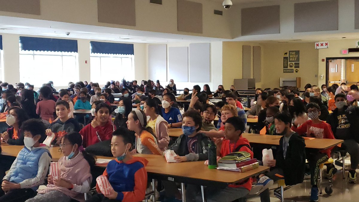 lori_lahmann's tweet photo. So proud of our Wolf Way PBIS team for a successful first qualifying event! Movie and popcorn was a huge success with 190 students. Proud of our River Trail students for showing the Wolf Way!  #rtmswolves @fcspbis @PBISRewards @MaribelbellEds @pinnock_neil @BarbourSSarah https://t.co/Gzxzxg1wGF