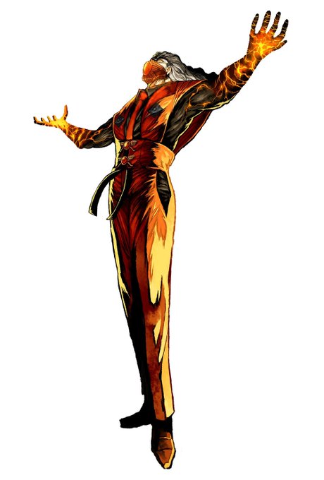 モチーフと完成したキャラクター 