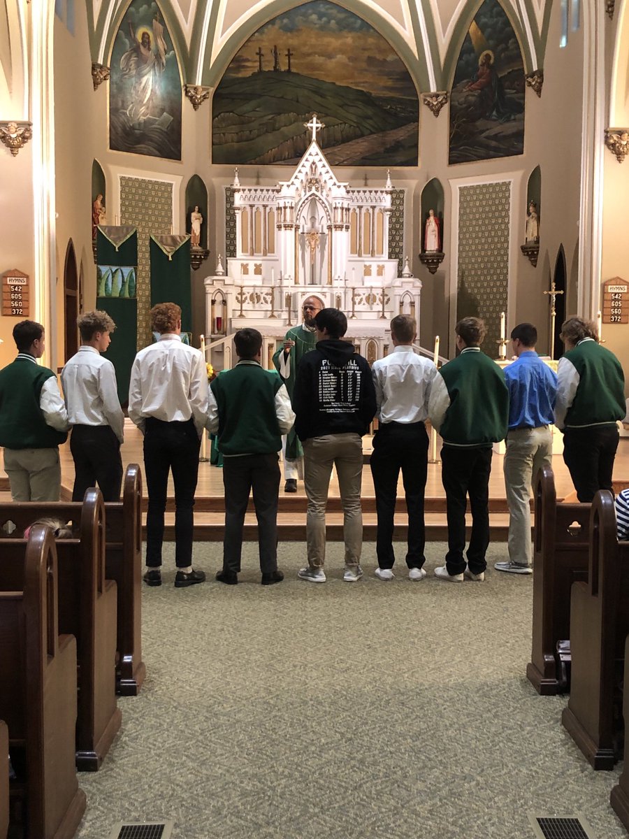 Good luck football team. Trust in the Lord with all your heart. #shamrockfootball #GodChoseYou