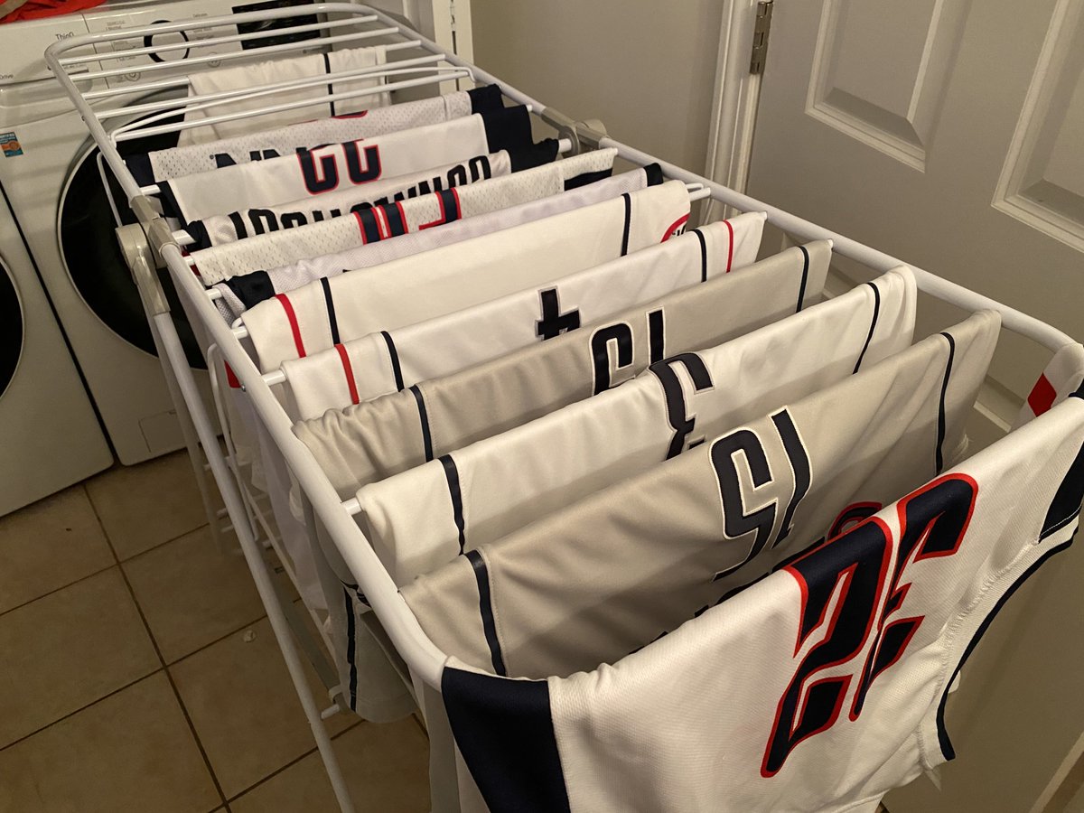 BpenfieldJ's tweet photo. A little pre-season laundry to get to get things ready. Blues go next https://t.co/sgjoO7RMDW