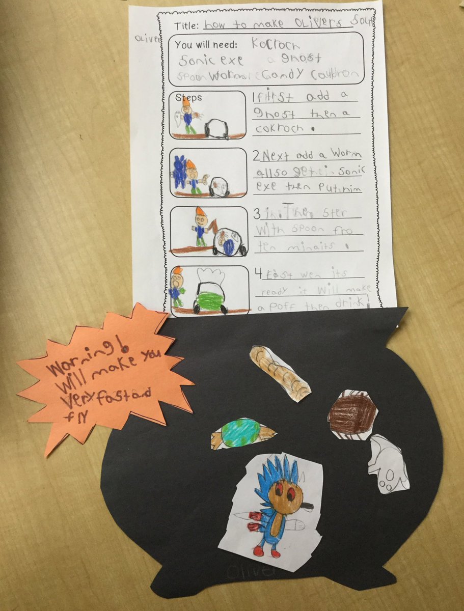 MrsHenchey23's tweet photo. Students have been working very hard to create procedures for witch brews of their own. Be sure to read the warning labels before making any of these potions at home! 😉⚠️🧙‍♀️ https://t.co/mC6gi993VR