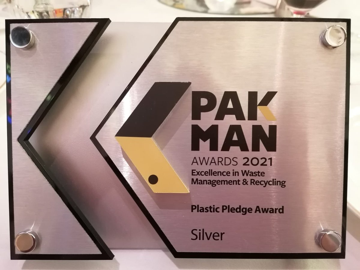 Thrilled with our Plastics Pledge Silver Award for @Britvic #pakmanawards2021